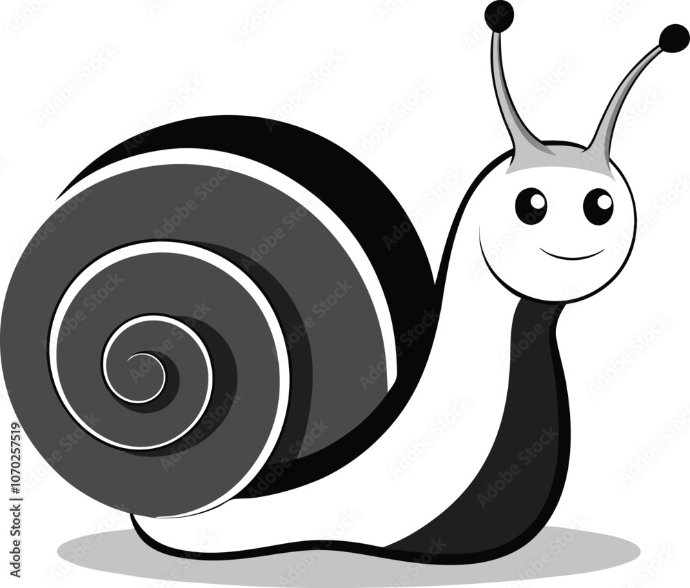 vector snail isolated on white background vector snail isolated on white background