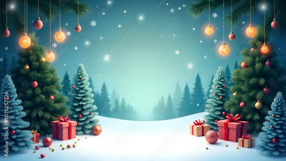 Dreamy Christmas Winter Greeting Wallpaper for Spa and Hotel Receptions with Magical Cartoon Illustrations Dreamy Christmas Winter Greeting Wallpaper for Spa and Hotel Receptions with Magical Cartoon Illustrations