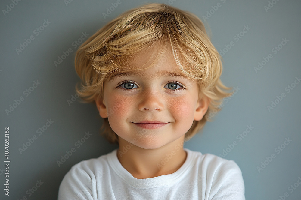 portrait of an white little boy with a smile portrait of an white little boy with a smile
