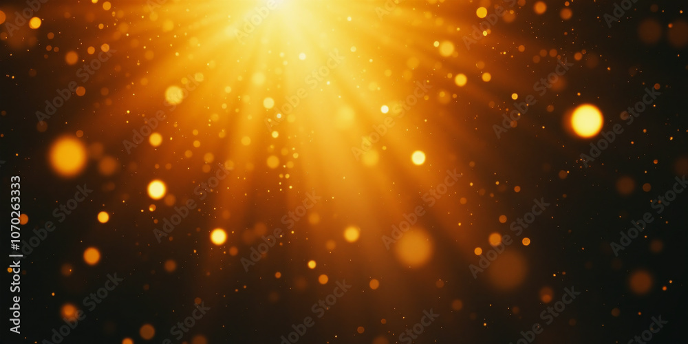 Obraz premium Golden Road The Magical Trail of Cosmic Light
