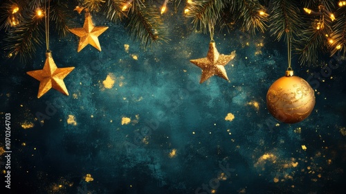 abstract christmas background with snowflakes