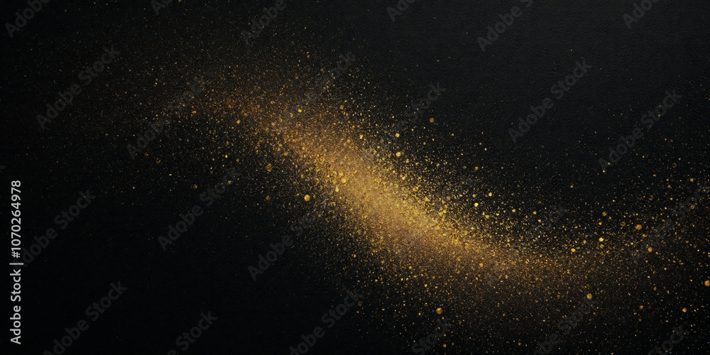 Obraz premium Golden Road The Magical Trail of Cosmic Light