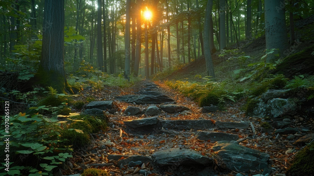 Fototapeta premium Palatinate Forest, Evening mood, Dahner Felsenland