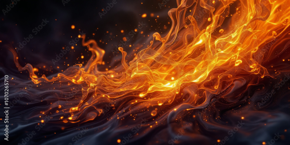 Golden Flame: Mystical Dance of Fire Golden Flame: Mystical Dance of Fire
