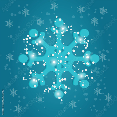 Volumetric snowflake #3