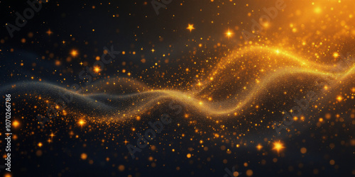 Gold Rain: Shimmering Particles of Light