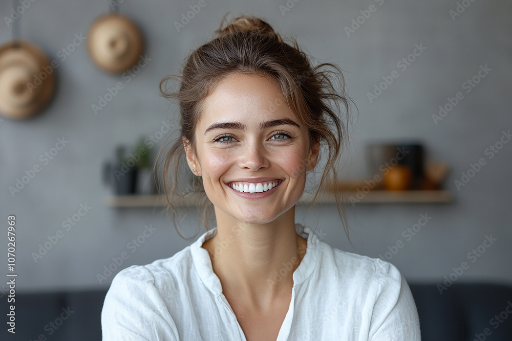 portrait of an woman on a studio background