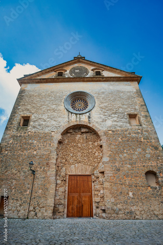 Parish Church of Sant Bartomeu in Valldemossa, Mallorca, Balearic Islands, Spain