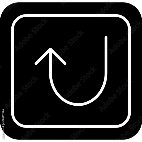 Arrow Hook Up Icon