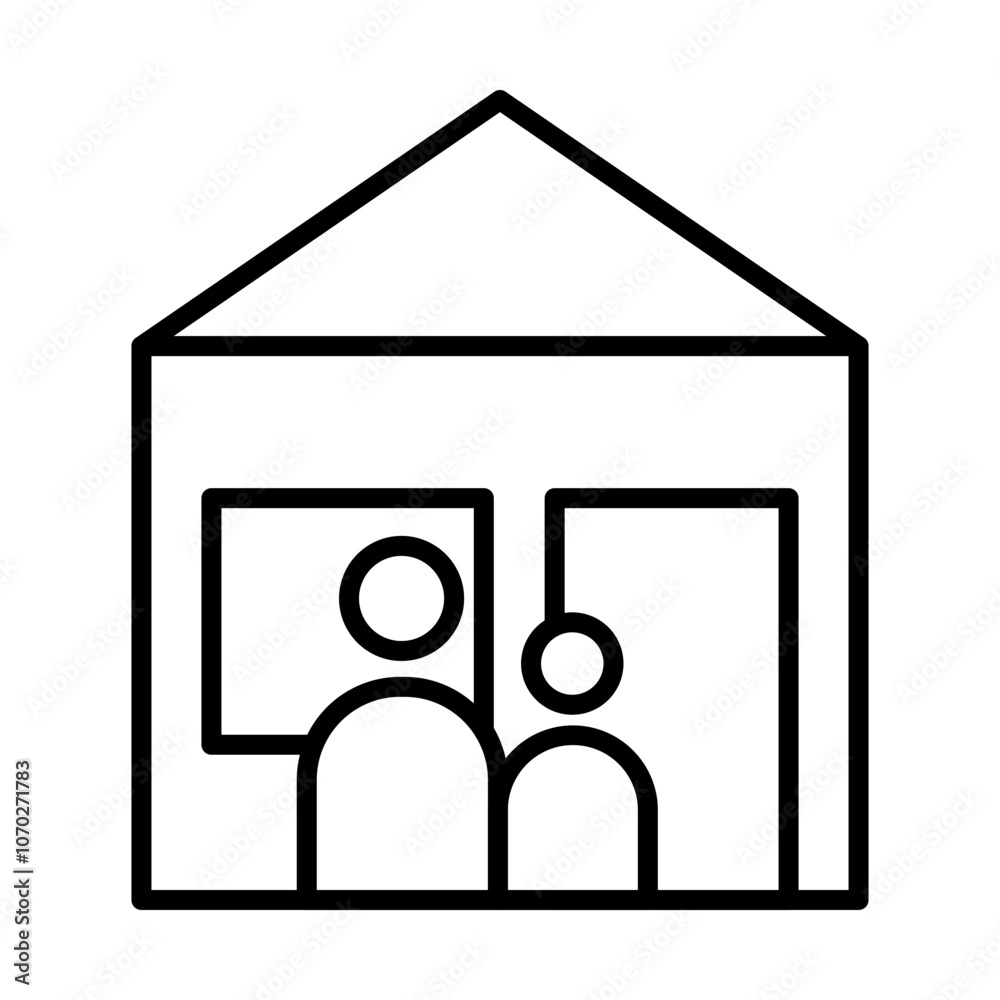 Shelter line icon Shelter line icon