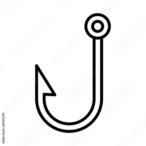 Fishing Hooks line icon