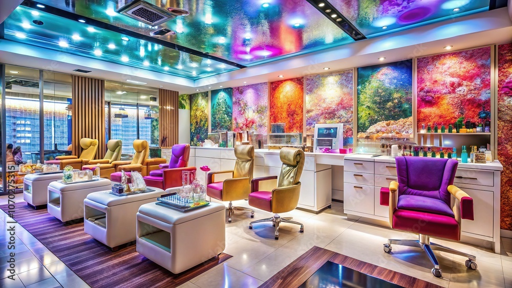 Fototapeta premium Indulge in the artistry of our chic manicures and pedicures.