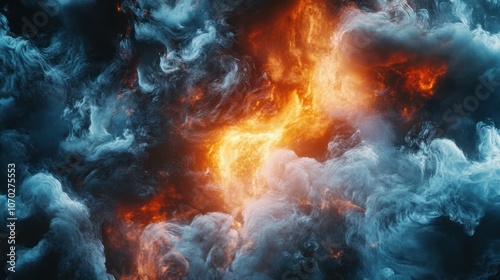 Abstract Fire and Ice