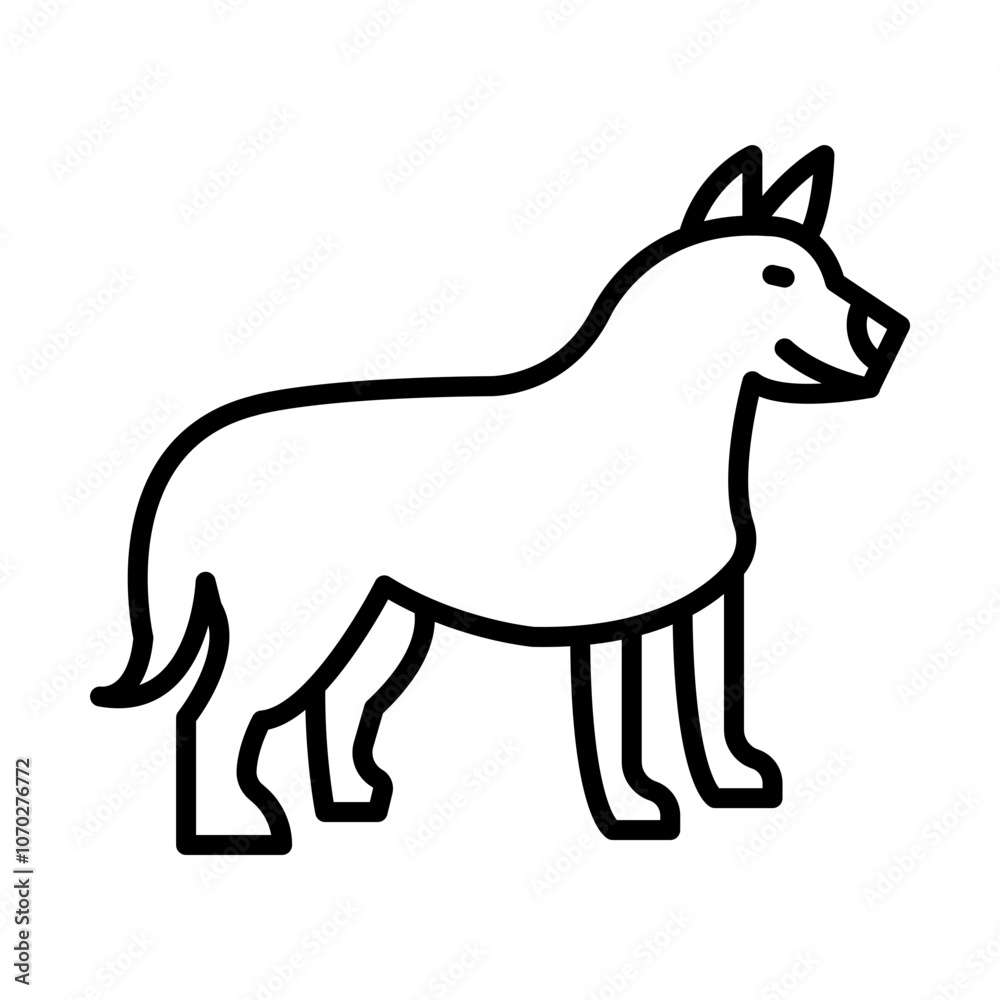 Herding Dog line icon Herding Dog line icon
