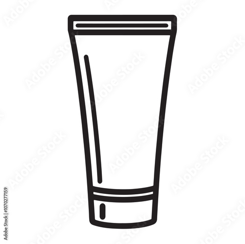 Cream tube icon Outline cream tube vector icon