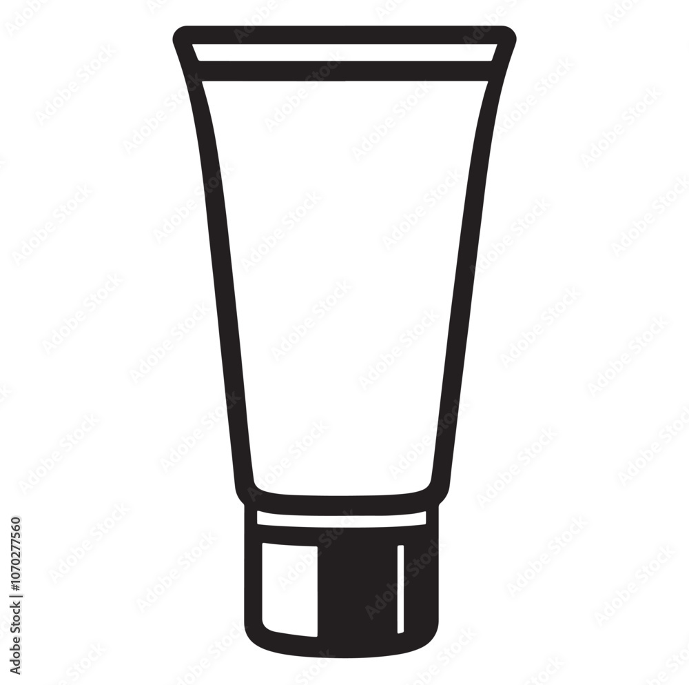 Cream tube icon Outline cream tube vector icon