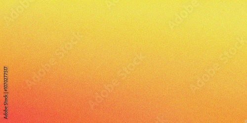 Abstract yellow and orange gradient background, grainy noise texture gradient
