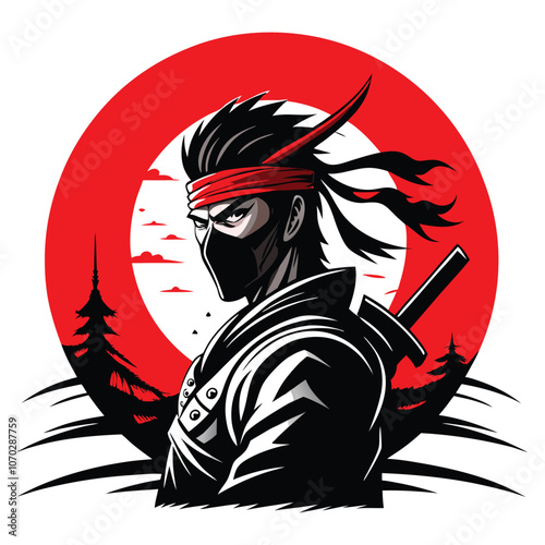 Samurai swordsman hero
