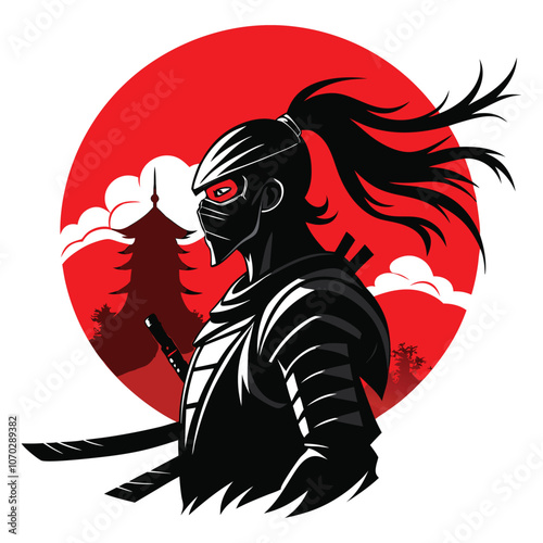 Samurai swordsman hero