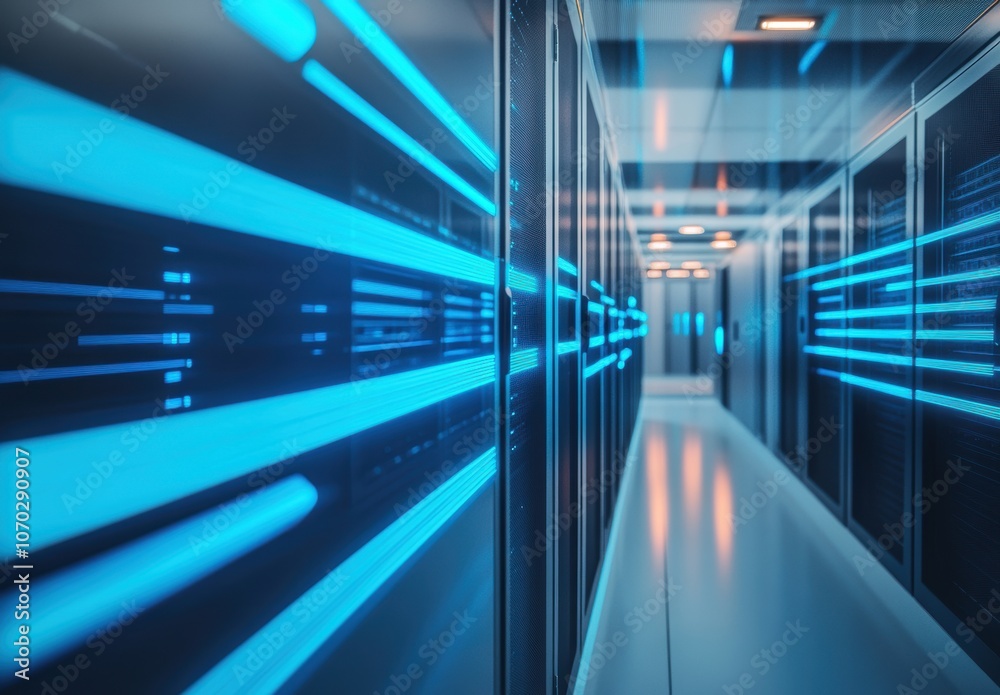 Server Room Corridor. Server Room Corridor.