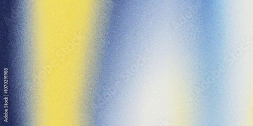 Abstract yellow and blue gradient background, grainy noise texture gradient
