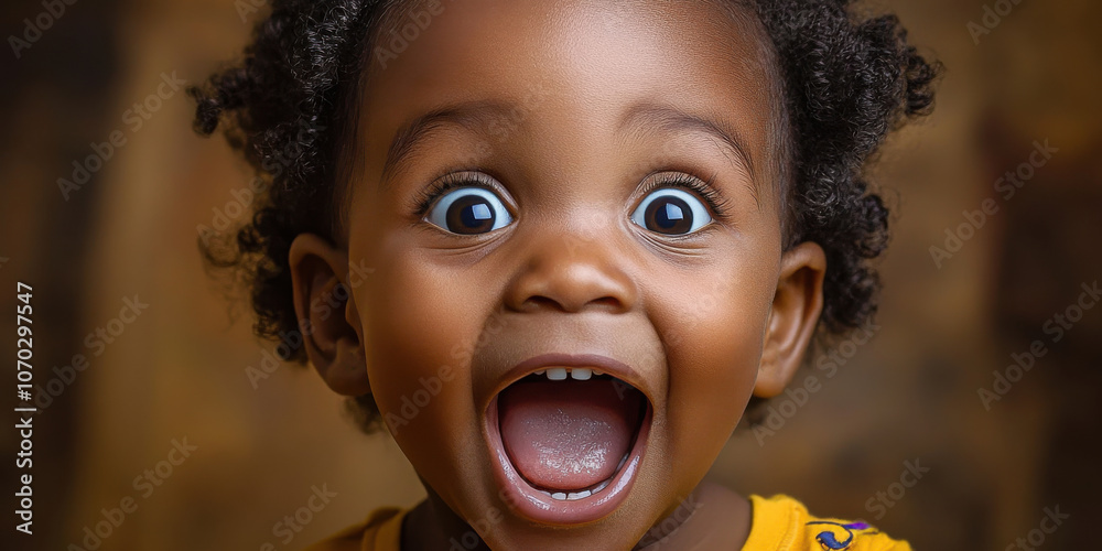 happy black child surprised happy black child surprised