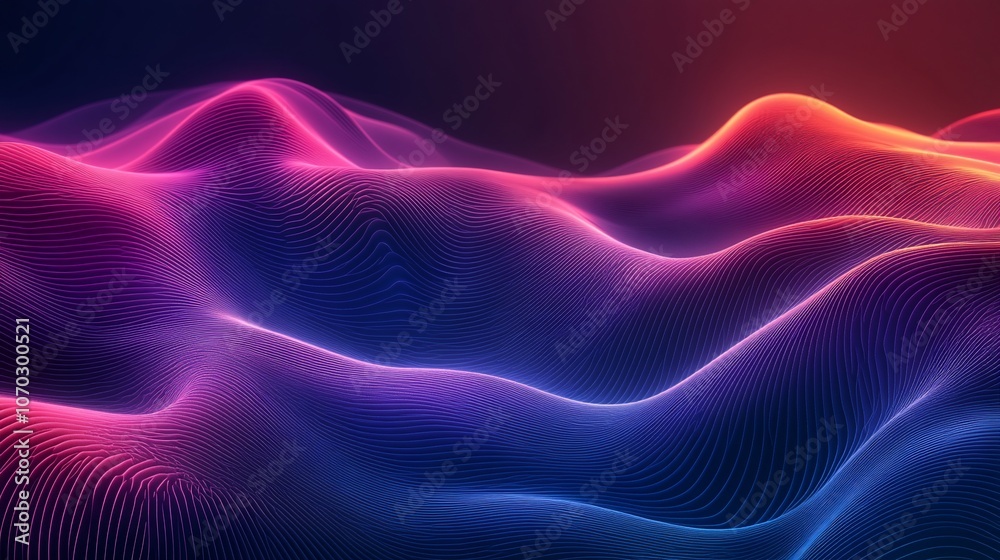 Abstract neon wave background with vibrant colors and flowing lines. Abstract neon wave background with vibrant colors and flowing lines.