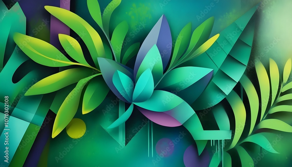 Fototapeta premium Graffiti Forest