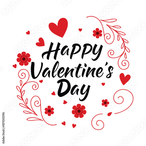 Wallpaper Mural Valentine's Day typography vector illustration Torontodigital.ca