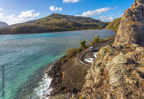 Virage et rocher de Maconde, île Maurice 