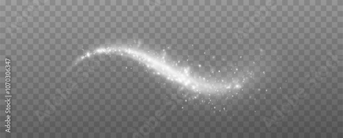 Texture of cold winter wind. Festive vector blizzard.Wind effect.Speed.