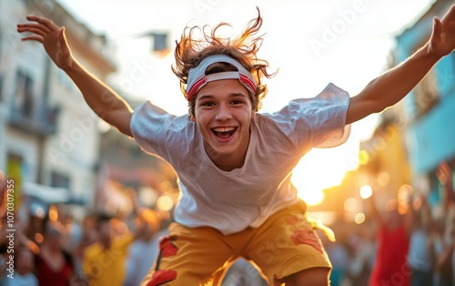 Joyful Child in the City