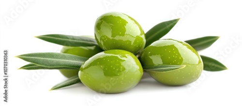 Wallpaper Mural Green Olives with Leaves Torontodigital.ca