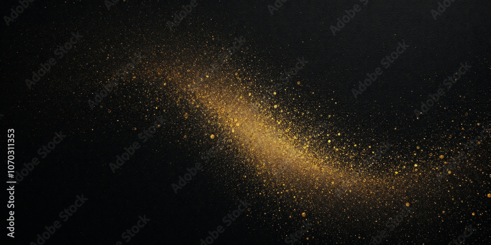 Fototapeta premium Golden Breeze The Graceful Dance of Mystic Smoke
