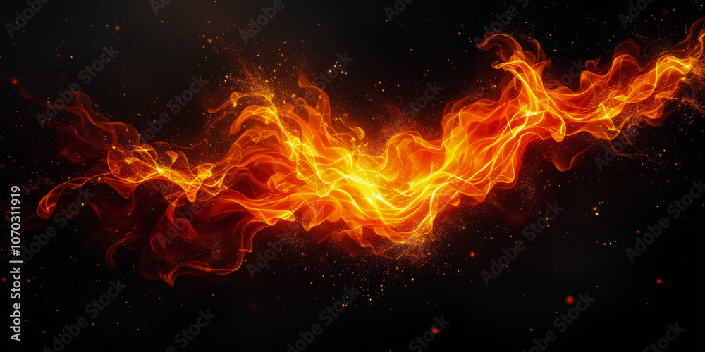 Golden Flame: Mystical Dance of Fire Golden Flame: Mystical Dance of Fire