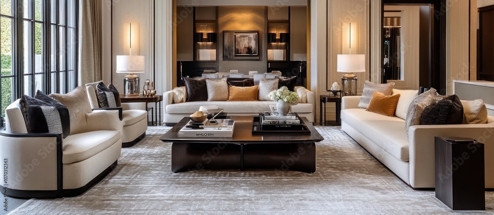 Fototapeta premium Modern Living Room Interior Design