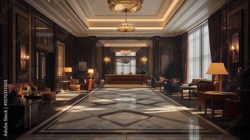 Elegant Hotel Lobby Interior Design Elegant Hotel Lobby Interior Design