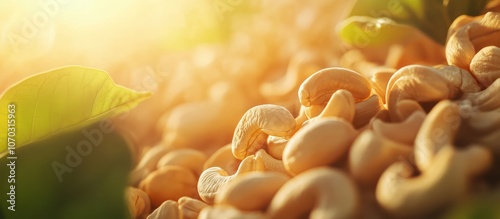 Cashew Nuts in Sunlight