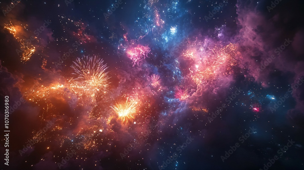 stunning fireworks lighting night sky celebration stunning fireworks lighting night sky celebration