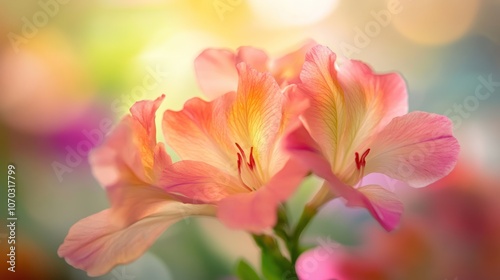 Close-up of Soft Pink Flowers