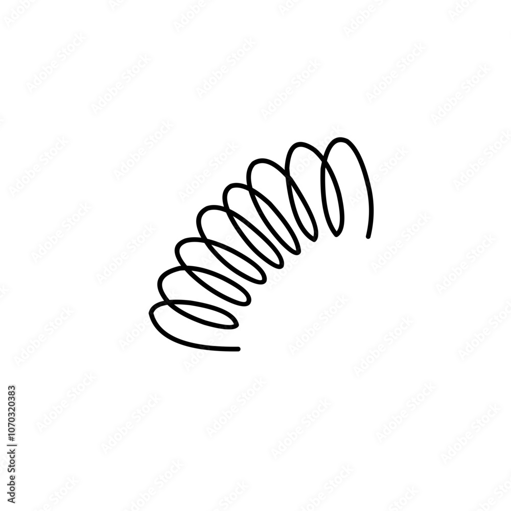 Metal spring icon Metal spring icon