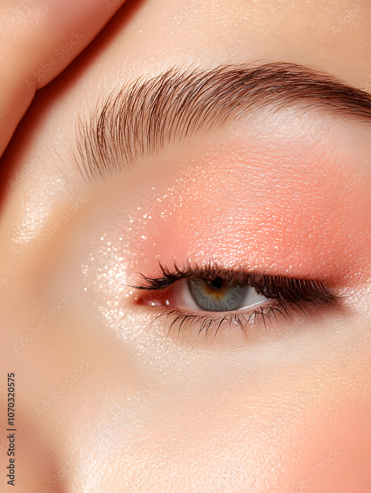 Obraz premium Elegant High-Fashion Beauty Portraits with Radiant Skin, Glamorous Makeup, and Luxurious Skincare Glow.
