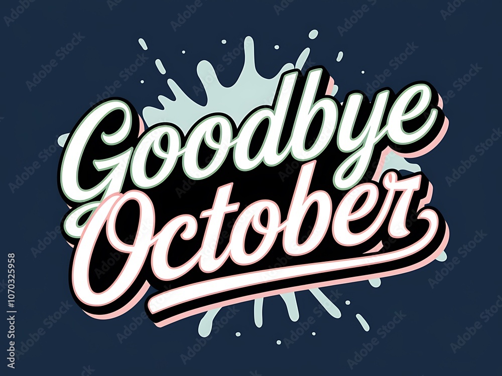 Stylized Farewell to October with Splashes of Color Stylized Farewell to October with Splashes of Color