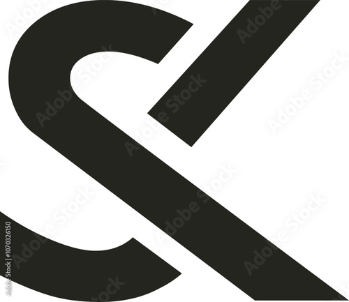 A sleek and modern SK logo vector, featuring bold, clean lines with a minimalist design. The logo combines simplicity and elegance, making it versatile for various brand identities.