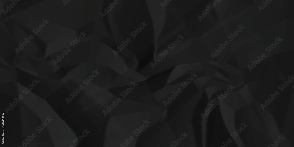 Obraz premium Paper texture background, Old paper background ripple soft black pattern wave crumpled. Crushed and creased soft paper. Abstract wrinkle effect grunge and rough backdrop vintage page.