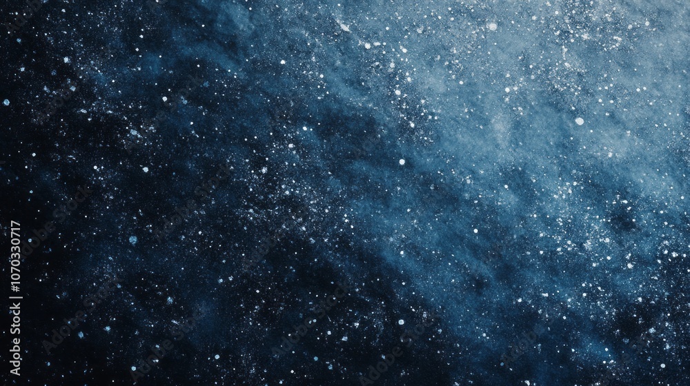A blue sky with a lot of stars and a few clouds A blue sky with a lot of stars and a few clouds