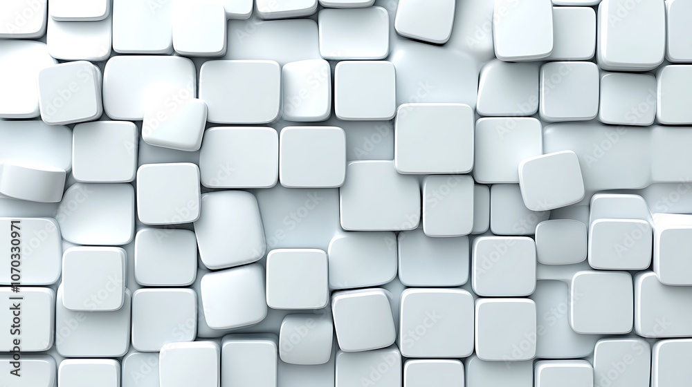 3D Grid of White Cubes for Creative Projects 3D Grid of White Cubes for Creative Projects