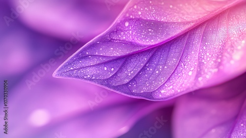 Obraz na płótnie Purple, shimmer part of a leaf on a purple background w salonie