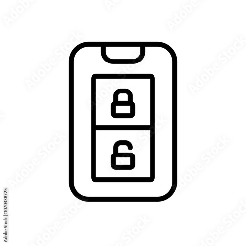 Outline icon for web. Spare car parts icon