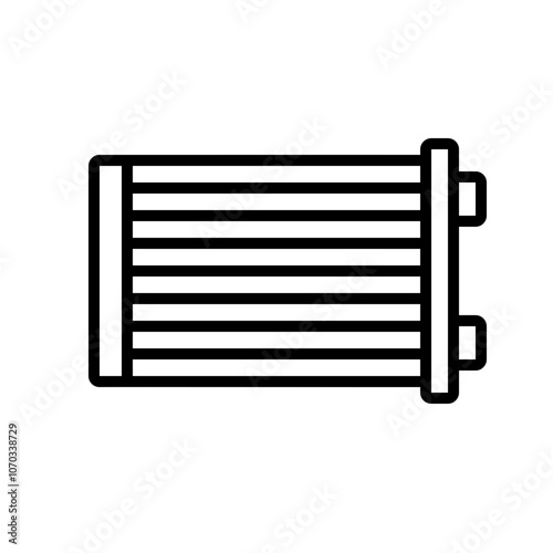 Outline icon for web. Spare car parts icon